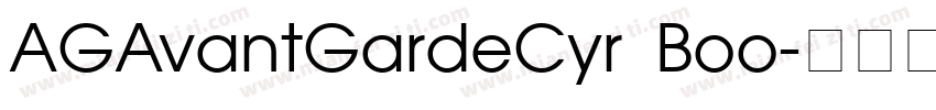 AGAvantGardeCyr Boo字体转换
